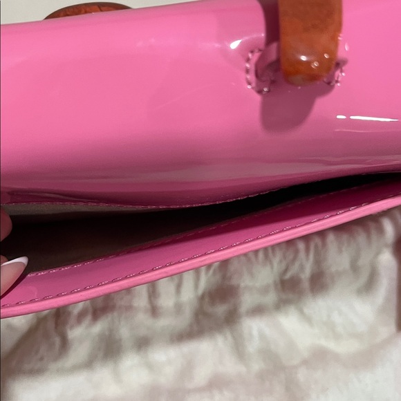 NWT Cult Gaia Pink Frida HandBag with Detachable Crossbody Strap - Picture 13 of 15